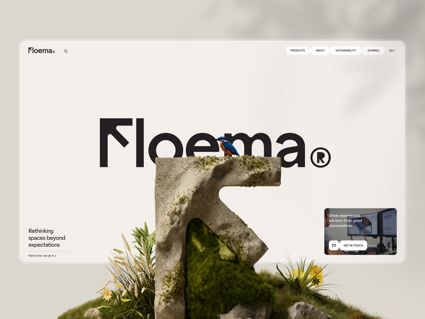 Web Design — Organic & Minimalist Brand Experience