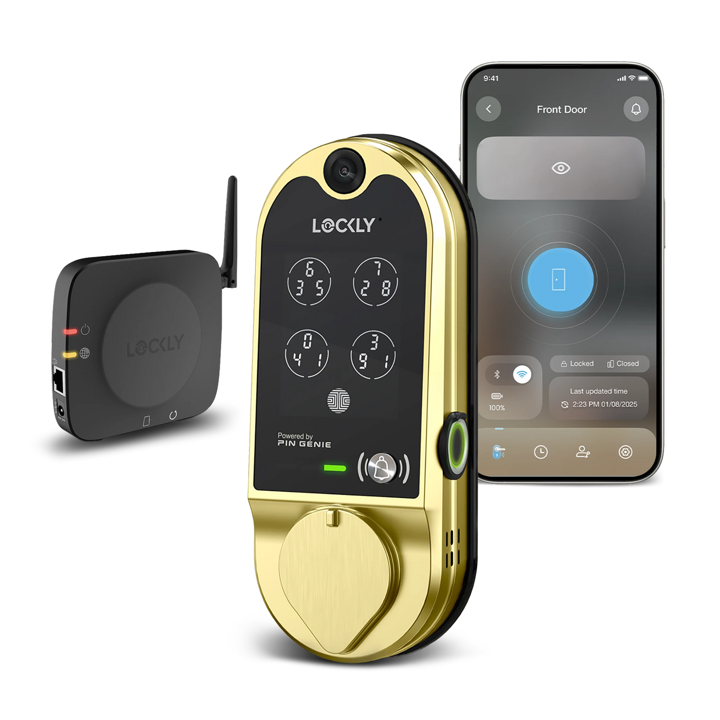 Lockly Vision PGD798MB Rear and front door